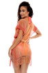 Luli Fama Coral Queen Short Caftan